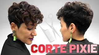 CORTE PIXIE Paso a Paso en Cabello Rizado  Ana Vásquez [upl. by Vite]