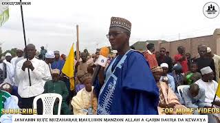 JAWABIN RUFE MUZAHARAR MAULUDIN MANZON ALLAH A GARIN DAURA [upl. by Emor]