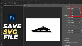 How to Make SVG or EPS files in Photoshop 2024  Tutorial for Beginner [upl. by Durarte]