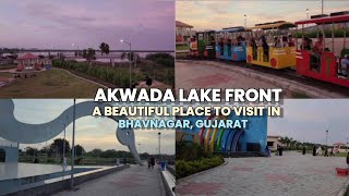 Akwada lake front and park A beautiful place to visit in Bhavnagar city of Gujarat [upl. by Morse]