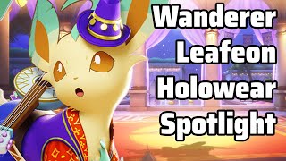 Wanderer Style Leafeon  HolowearSkin Spotlight Pokémon UNITE [upl. by Mauri]