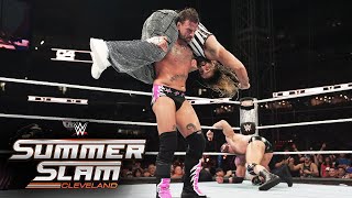 Drew McIntyre and CM Punk match ends in absolute chaos SummerSlam 2024 highlights [upl. by Tennies]