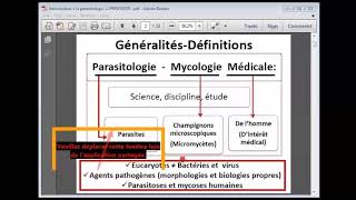 introduction à la parasitologie partie 1 [upl. by Akeylah]