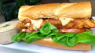 HOW TO MAKE A KING CRAB PO BOY [upl. by Aynotan]