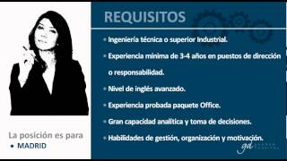 Oferta de empleo  Gerente [upl. by Winchell]