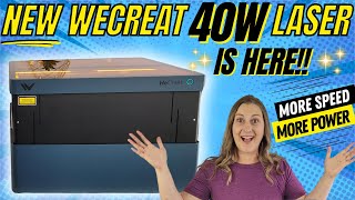 NEW WeCreat Vision 40w Laser Engraver  Unbox  Assemble  Calibrate [upl. by Eat]