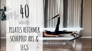 Pilates Reformer  Intermediate  Sculpted Abs  Legs [upl. by Bywaters]