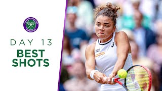 Paolini Krejcikova and the best of the finals  Best Shots  Day Thirteen  Wimbledon 2024 [upl. by Mossolb]