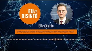 EUvsDisinfo in conversation with Dr Rihards Bambals [upl. by Skylar96]