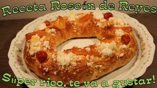 Como hacer roscon o rosco de reyes casero  RECETAS DE NAVIDAD FACIL Y RAPIDO [upl. by Jung607]