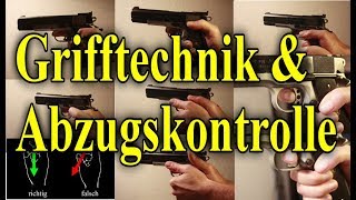 Kurzwaffe Grifftechnik und Abzugskontrolle Pistole [upl. by Barty]