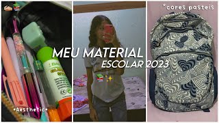 Meu material escolar 2023 completo 📚✨ [upl. by Nniuq]