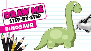 How to Draw a Dinosaur  Brontosaurus [upl. by Davin174]