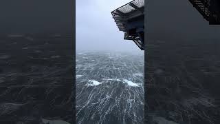 Scary moments in the North Sea  Ship and Storms 💀 sea ocean northsea scary dangerous [upl. by Warp]