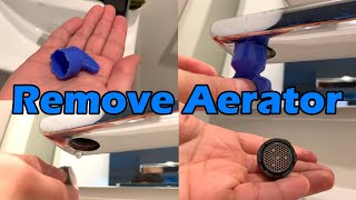 How To Remove Aerator From Faucet Using An Aerator Key [upl. by Nerot]