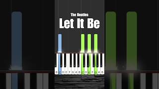 How to play this CLASSIC piano song by The Beatles piano shorts [upl. by Elsilrac]