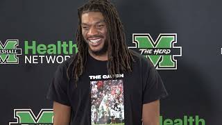 Marshall Football Player PostGame Interviews ULM [upl. by Greenberg]