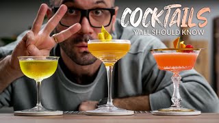 3 GIN COCKTAILS EVERYONE SHOULD KNOW [upl. by Dilahk]