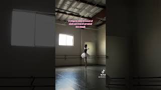 FOUETTÉ SEQUENCE balletpirouettesfouettestwirlinspirationmotivationballetdancertutu [upl. by Dana]