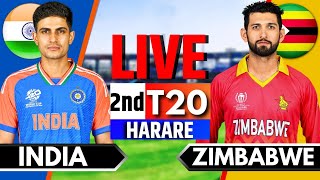 India vs Zimbabwe 2nd T20  Live Cricket Match Today  IND vs ZIM Live Match Today  IND vs ZIM [upl. by Fritze]