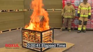 ROXUL Insulation Fire Resistance Demo [upl. by Nnod393]