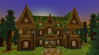 Minecraft How to Build a Wooden Mansion 2  PART 1 [upl. by Letizia]