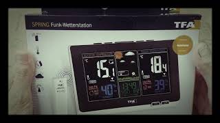 TFA Dostmann Spring Wetterstation  Unboxing [upl. by Lleddaw]