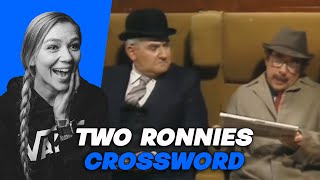 AMERICAN REACTS TO TWO RONNIES CROSSWORD  AMANDA RAE [upl. by Sible919]