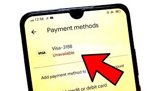 How to Fix Payment Method Unavailable Google Play [upl. by Madelaine]