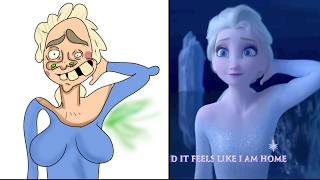 Disney’s frozen drawing meme  Elsas palace [upl. by Weiss]