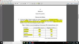 CIE AS Economics 9708  W13 P21  Solved Past Paper [upl. by Afra]