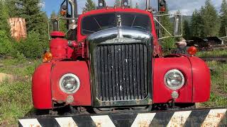 1962 Mack B61 Short Logging Truck [upl. by Jemmy366]