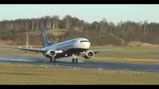 RYANAIR B737800 TAKEOFF  ESGP SÄVE AIRPORT [upl. by Akinehs624]