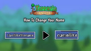 How to Change Your Name  Terraria 14 Mobile [upl. by Malva]