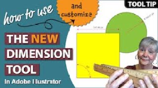 How to Use and Customize the NEW Dimension Tool in Adobe Illustrator [upl. by Nodnnarb]