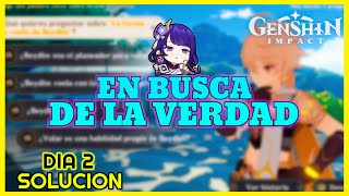 🔍 EN BUSCA DE LA VERDAD II SOLUCIÓN ✅ Genshin Impact [upl. by Dyob543]