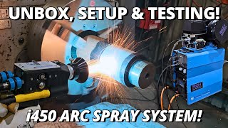 Unbox amp Testing WORLD’S MOST INNOVATIVE Metal Spray System  NEW Metallisation i450 Arc Spray [upl. by Razal]