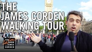 James Corden Walking Tour of London [upl. by Marlie]