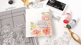 How To Create A Letterpress Card With Press Plates From Pinkfresh Studio [upl. by Jacenta102]