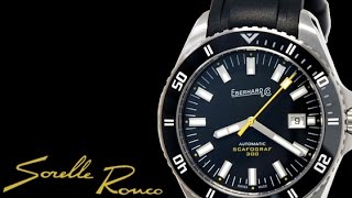 EBERHARD Scafograf 300 43mm Yellow Rubber Strap [upl. by Nomahs]