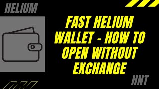 How to Setup a Helium HNT Wallet Fast [upl. by Nnaecarg77]