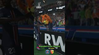 RANDAL KOLO MUANI SCORES PSG vs RC Lens [upl. by Ahcilef]