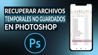 ¿Cómo recuperar archivos temporales no guardados en PHOTOSHOP [upl. by Ymmat]