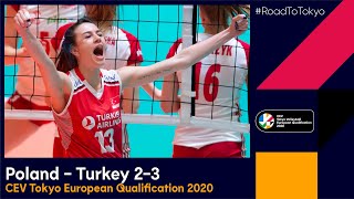 RoadToTokyo  Poland  Turkey 23  Match highlights [upl. by Amlev]