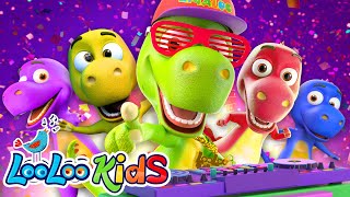 Five Little Dinos  Zigaloo Dance  S4EP37 Official Video  LooLoo Kids Songs for Kids [upl. by Randolph267]