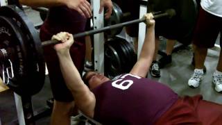 Linemen 205 lb Bench Press Reps 62210mp4 [upl. by Olcott]