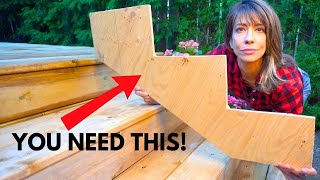 Building Deck Stairs What Nobody Tells You [upl. by Derinna]