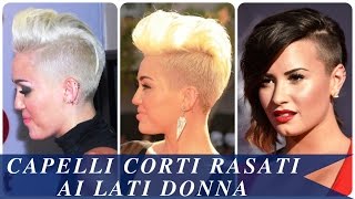 Capelli corti rasati ai lati donna [upl. by Yenaiv]