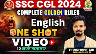 English का महायुद्ध  Complete English Golden Rule  SSC CGLMTS 2024  English By Prashant Sir [upl. by Silva]