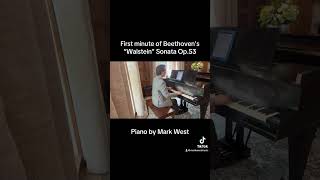 “Waldstein” SonataBeethoven 1st minute by Mark West piano beethoven trending trendingshorts [upl. by Najib]